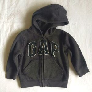 babyGap classic logo polar fleece zip-up hoodie sweatshirt 2T toddler unisex